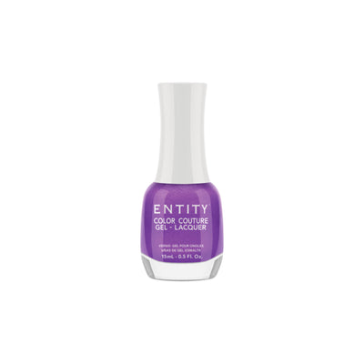 Professional manicure Entity  Elegant Edge Dark Purple Shimmer Gel-Lacquer