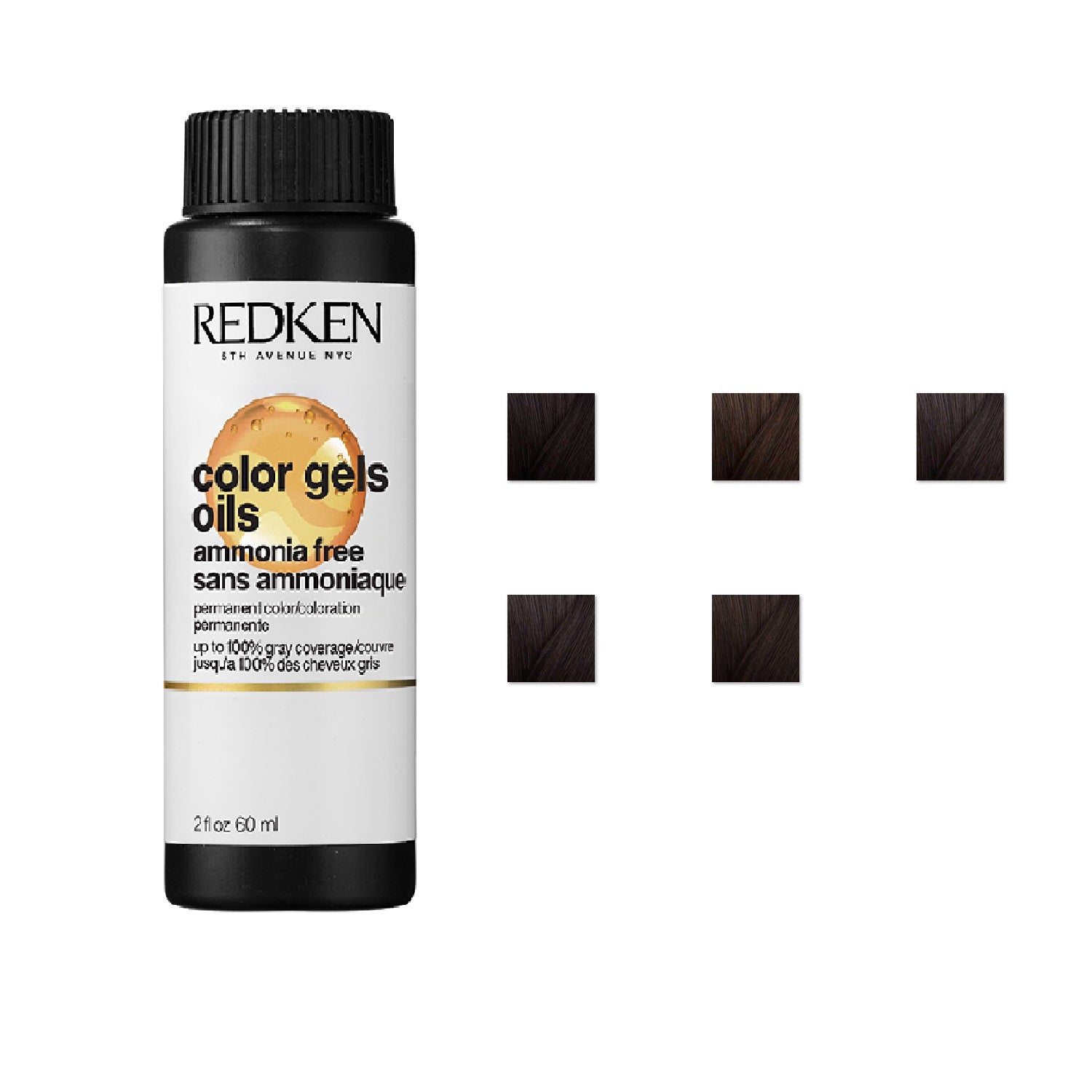Redken - Color Gels Oils Permanent Liquid Hair Color - Level 04 ...