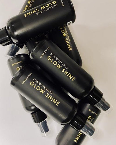 Prorituals Glow Shine Spray Illuminates, De-frizzes, Protects Shine with added Heat Protection